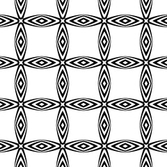 black and white seamless pattern geometric arts floral zigzag striped diamond design texture element print tile damask monochrome line pattern.