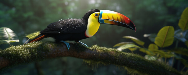 Toucan Sitting Branch The