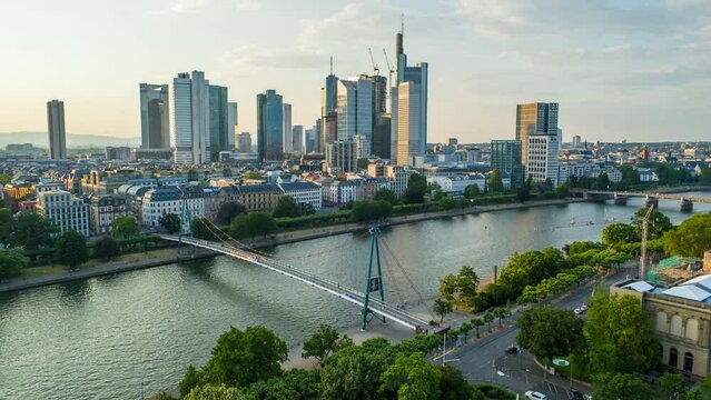 Frankfurt Skyline before Sunset