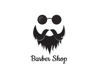 Hipster barber elements. Barber shop. Vector illustration