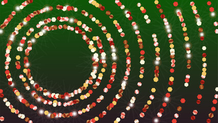 Realistic Background with Confetti of Glitter Particles. Sparkle Lights Texture. Celebration pattern. Light Spots. Star Dust. Explosion of Confetti. Design for Banner.