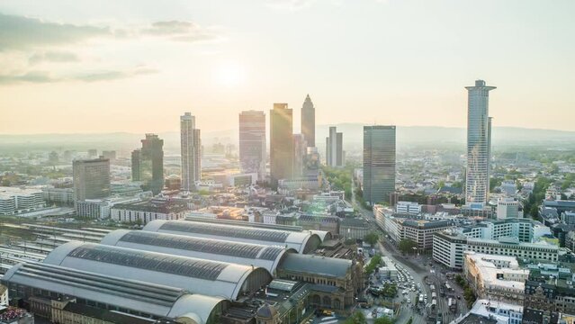 Frankfurt Skyline before Sunset