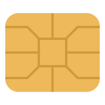 yellow sim card chip design clip art preview