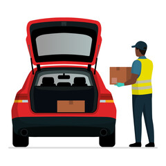 Curbside pickup at the store © elenabsl