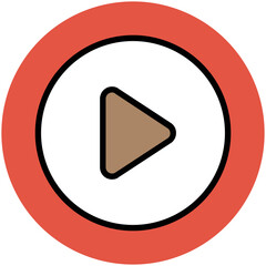 A customizable icon of volume, flat circular icon 