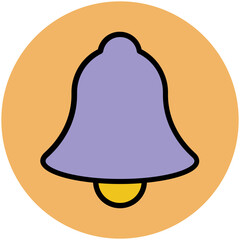 Premium flat rounded icon of music 