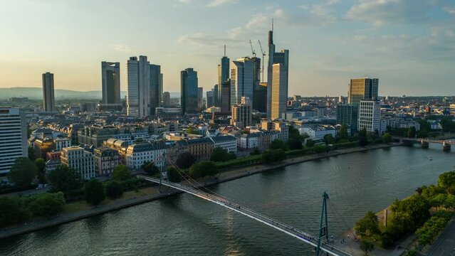 Frankfurt Skyline before Sunset