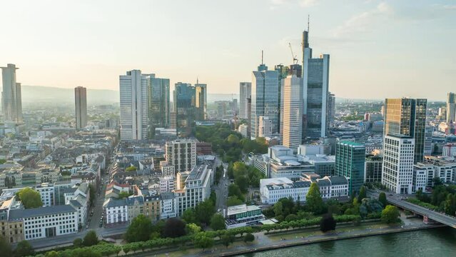 Frankfurt Skyline before Sunset
