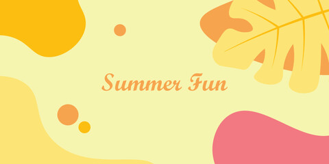 Background design with summer theme