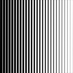 Halftone horizontal speed line abstract pattern. Vector halftone illusion.