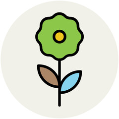 Nature Colored Vector Icons