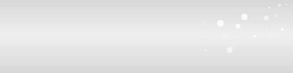 Silver Snowfall Vector Transparent Panoramic