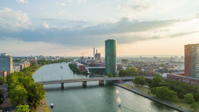 Frankfurt Skyline before Sunset