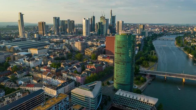 Frankfurt Skyline before Sunset