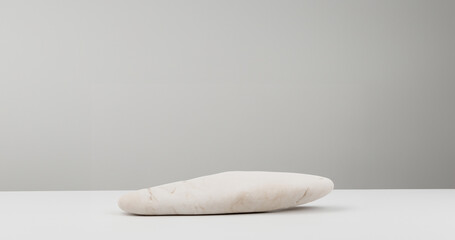 Rock mockup white background