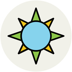 Travel Colored Vector Icons