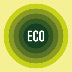 ECO background concept. ecology circle logotype.