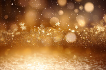 Generative Ai of beautiful Christmas background with glitter. 