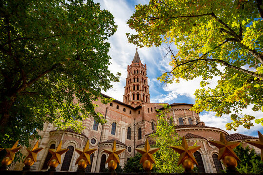 Toulouse Saint Sernin church in France	