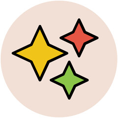 An eye catchy flat icon of partly cloudy 