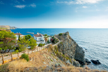 Llanca to El port de la Selva trail on the Mediterranean shore of Catalonia, Spain	