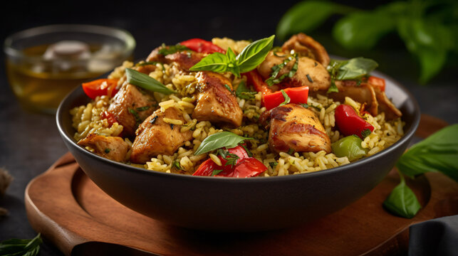 Fried Rice With Chicken Pepper