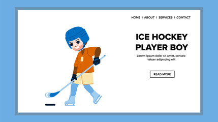 cold cloth kid girl vector. ice player, game sport, child boy, athlete youth, equipment rink cold cloth kid girl web flat cartoon illustration