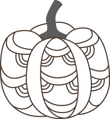 Linear Decorative Pumpkin