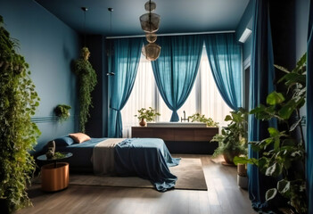 spa room with a lot of greenery