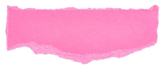Pink blank ripped torn paper cardboard speech bubble of elliptical round shape with copy space for text on transparent or white background
