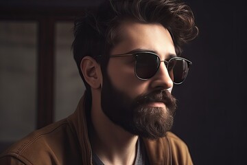 Handsome man with sunglasses