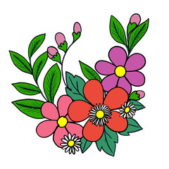 background with flowers