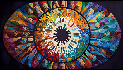 Power of Inclusivity: Thought-Provoking Artwork Celebrating Diversity and Unity, Equality and Inclusion