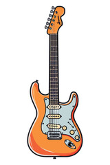 Electric guitar playing rock music