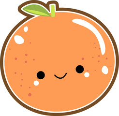 orange cute face