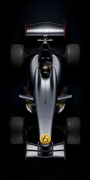 Top View of an F1 Car. Generative ai