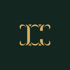 letter c logo design with luxury style