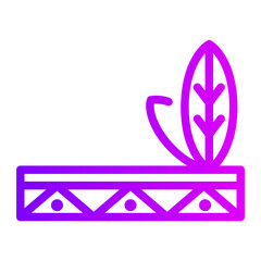 headdress gradient icon