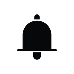 Bell notification icon set isolated on black background. Contains such as  add, X cross, check mark, exclamation, zzz, do not enter, settings, lock sign. Perfect for website or design graphic.