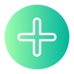 Fototapeta premium add gradient icon