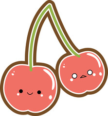 cute face cherry