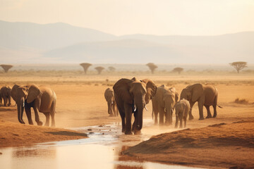 herd of wildebeest in serengeti national park serengeti
