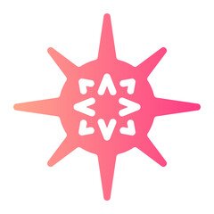 sea urchin gradient icon