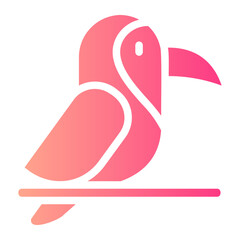 toucan gradient icon