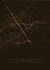 Map of Los Angeles United States