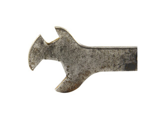 Wrench isolated on white background.Equipment technician.