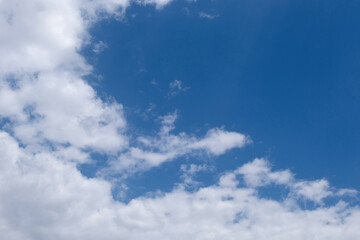 blue sky and beautiful clouds - 613170865