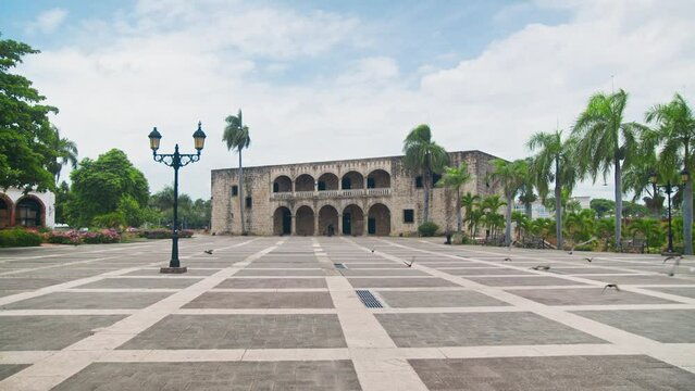 Alcazar de Colon, Diego Columbus residence situated in Spanish Square. Colonial Zone of the city, declared. Santo Domingo, Dominican Republic. 16TH CENTURY AD PROPERTY RELEASE IS NOT NECESSARY
