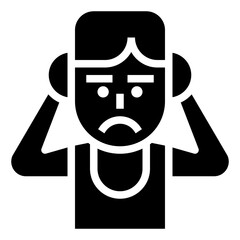 sad line icon,linear,outline,graphic,illustration