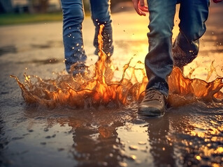 Spa&szlig; im Wasser